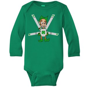 Hangover Leprechaun Irish Baby  Baby Long Sleeve Bodysuit