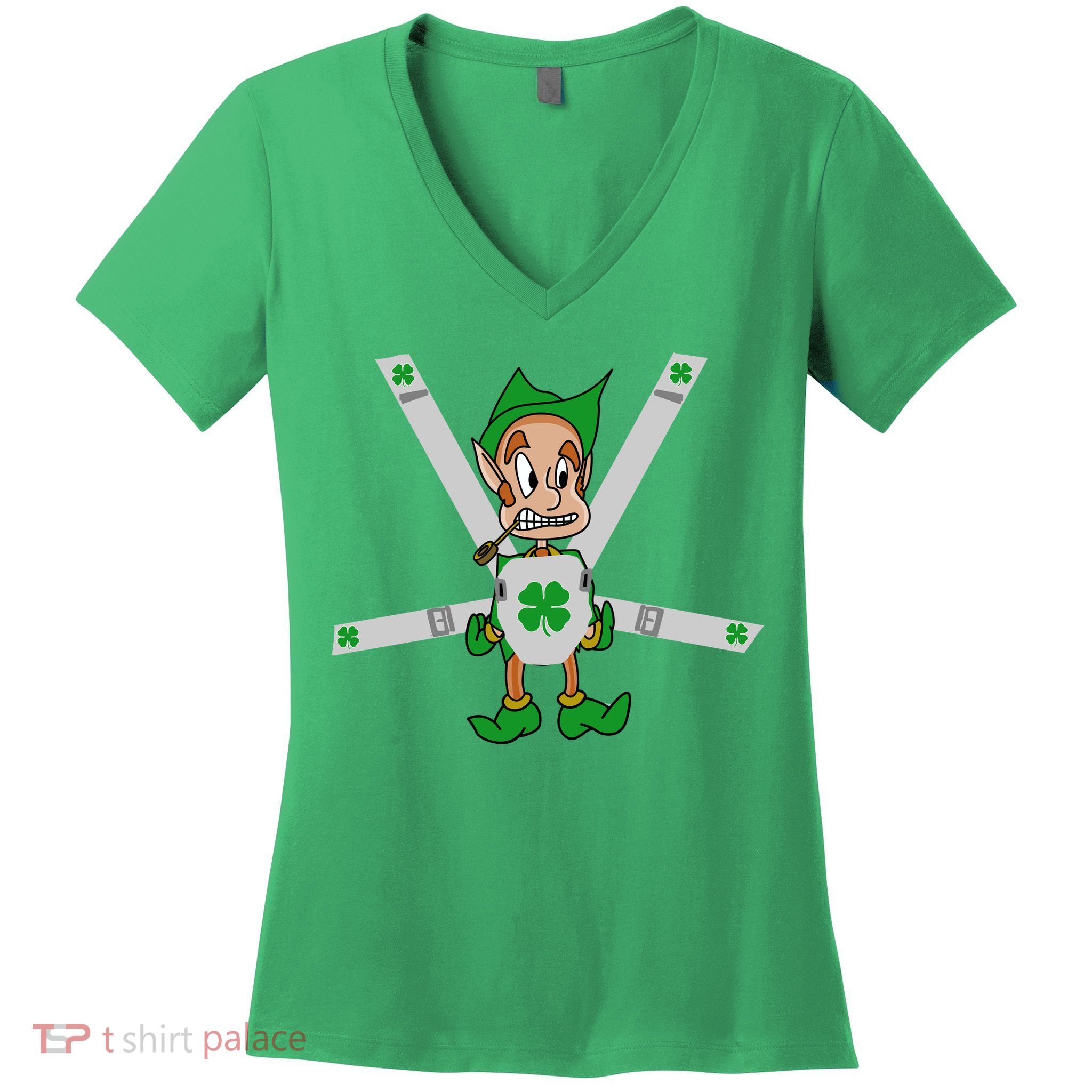 Hangover Leprechaun Irish Baby  Women's V-Neck T-Shirt