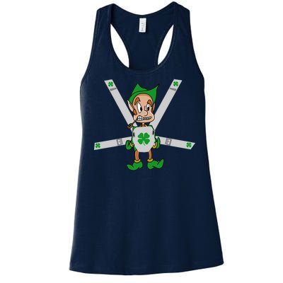 Hangover Leprechaun Irish Baby  Women's Racerback Tank