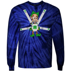 Hangover Leprechaun Irish Baby  Tie-Dye Long Sleeve Shirt