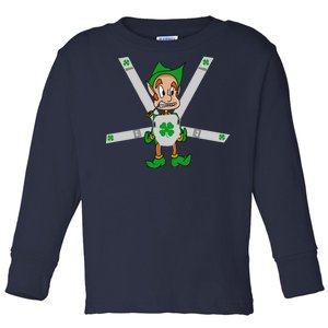 Hangover Leprechaun Irish Baby  Toddler Long Sleeve Shirt