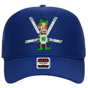 Hangover Leprechaun Irish Baby  High Crown Mesh Back Trucker Hat