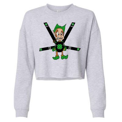 Hangover Leprechaun Irish Baby  Cropped Pullover Crew