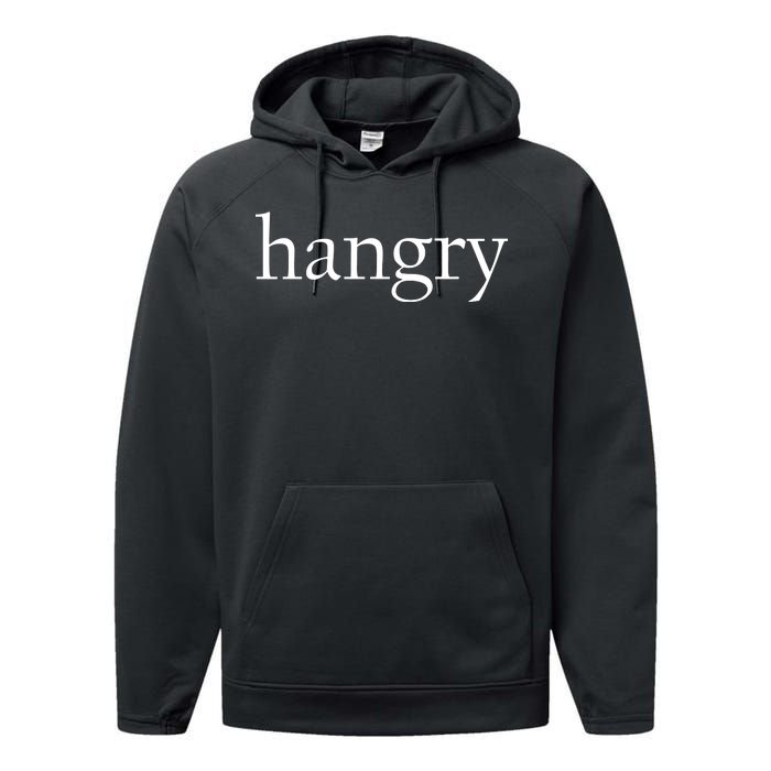 Hangry Classy Logo Performance Fleece Hoodie