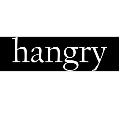 Hangry Classy Logo Bumper Sticker