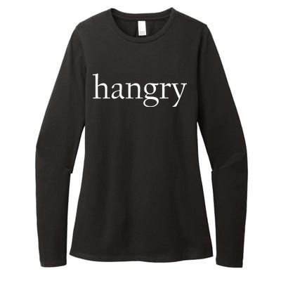 Hangry Classy Logo Womens CVC Long Sleeve Shirt