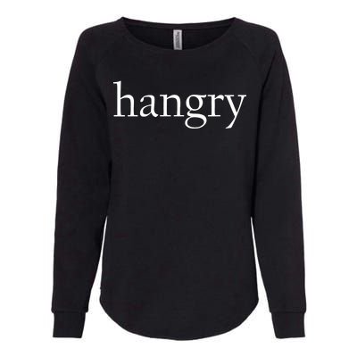 Hangry Classy Logo Womens California Wash Sweatshirt