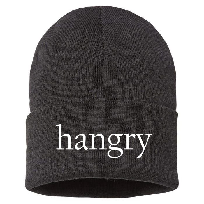 Hangry Classy Logo Sustainable Knit Beanie