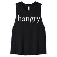 Hangry Classy Logo Women's Racerback Cropped Tank