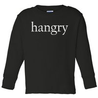 Hangry Classy Logo Toddler Long Sleeve Shirt