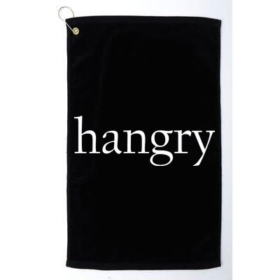 Hangry Classy Logo Platinum Collection Golf Towel