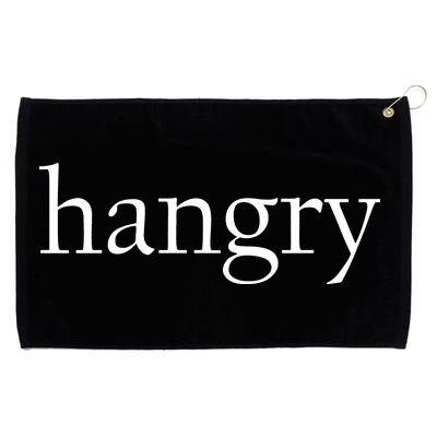 Hangry Classy Logo Grommeted Golf Towel