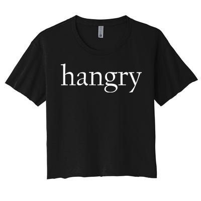 Hangry Classy Logo Women's Crop Top Tee