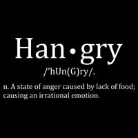 Hangry Definition Han gry Hungry Angry Food Stripe Pom Pom Beanie