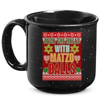 Hanukkah Deck the Halls with Matzo Balls Ugly 15oz Campfire Ceramic Mug