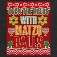 Hanukkah Deck the Halls with Matzo Balls Ugly 15oz Campfire Ceramic Mug
