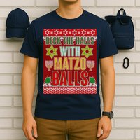 Hanukkah Deck the Halls with Matzo Balls Ugly T-Shirt