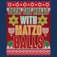 Hanukkah Deck the Halls with Matzo Balls Ugly T-Shirt