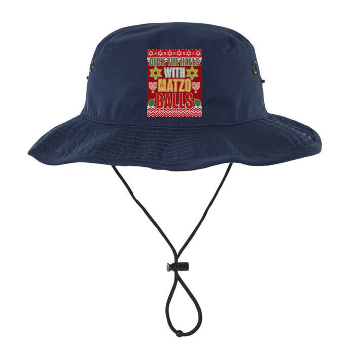 Hanukkah Deck the Halls with Matzo Balls Ugly Bucket Hat