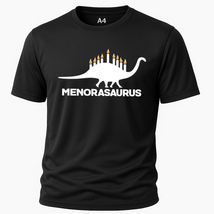 Hanukkah Menorah Dinosaur Cooling Performance Crew T-Shirt