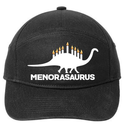 Hanukkah Menorah Dinosaur 7-Panel Snapback Hat