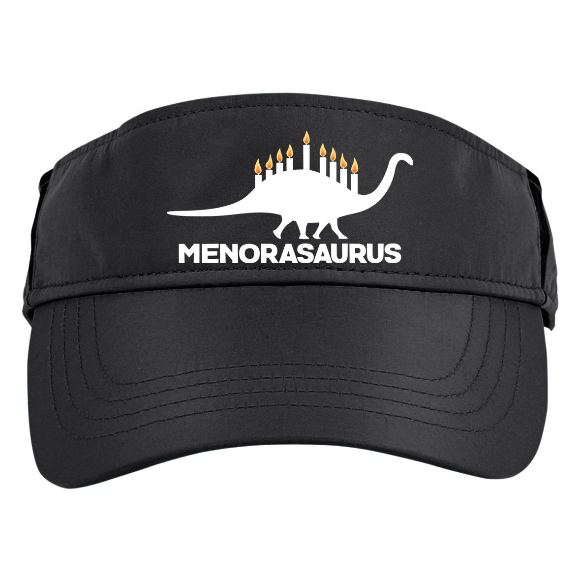 Hanukkah Menorah Dinosaur Adult Drive Performance Visor