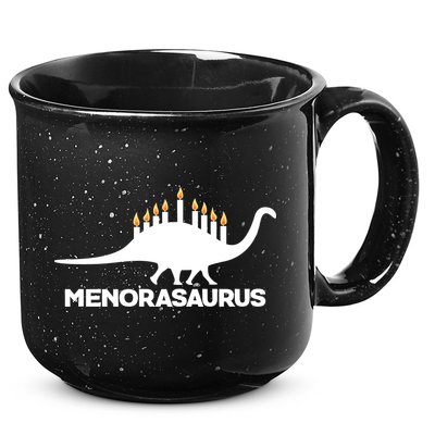 Hanukkah Menorah Dinosaur 15oz Campfire Ceramic Mug