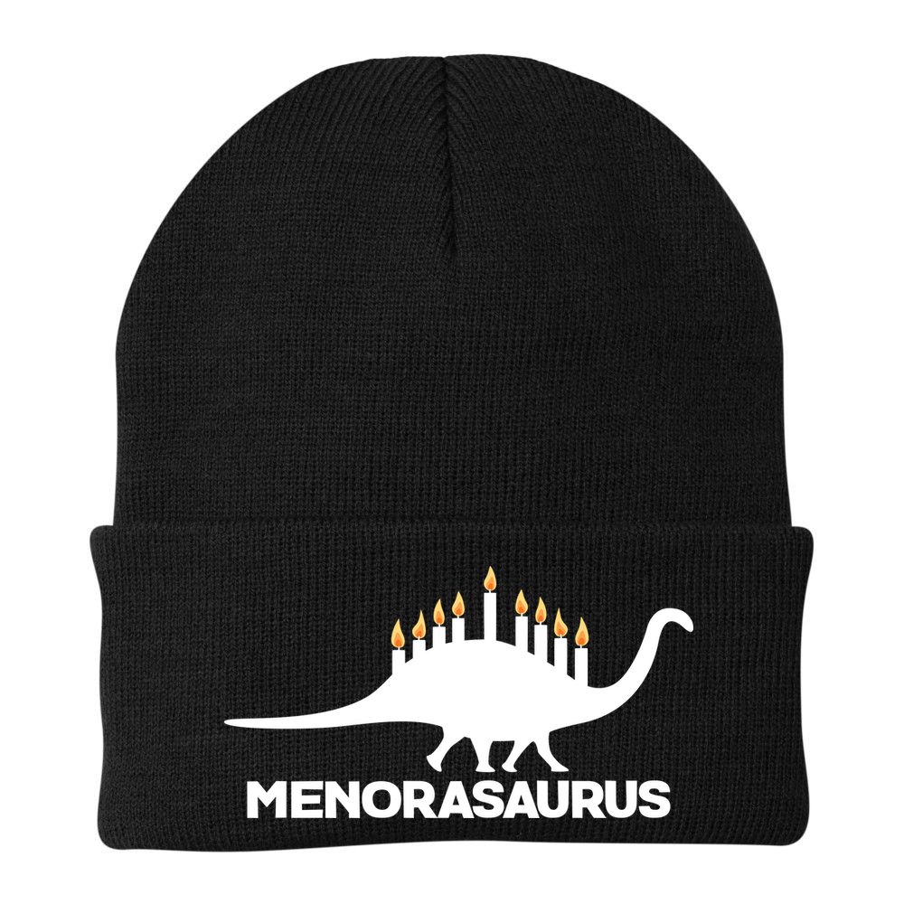 Hanukkah Menorah Dinosaur Beanie