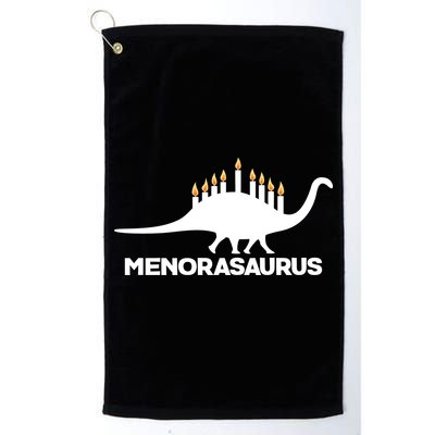Hanukkah Menorah Dinosaur Golf Towel