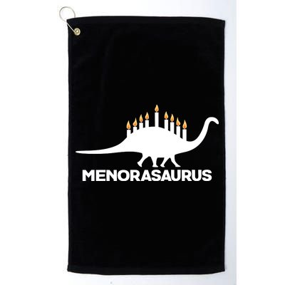 Hanukkah Menorah Dinosaur Platinum Collection Golf Towel