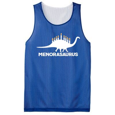 Hanukkah Menorah Dinosaur Mesh Reversible Basketball Jersey Tank