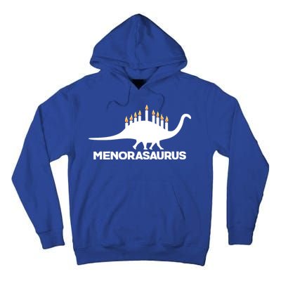 Hanukkah Menorah Dinosaur Tall Hoodie