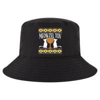 Hanukkah Meowzel Tov Ugly Sweater Cool Comfort Performance Bucket Hat
