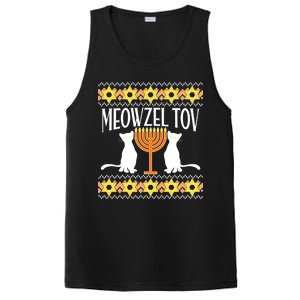 Hanukkah Meowzel Tov Ugly Sweater PosiCharge Competitor Tank