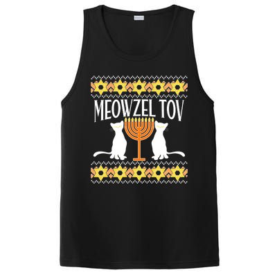 Hanukkah Meowzel Tov Ugly Sweater PosiCharge Competitor Tank