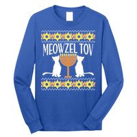 Hanukkah Meowzel Tov Ugly Sweater Long Sleeve Shirt