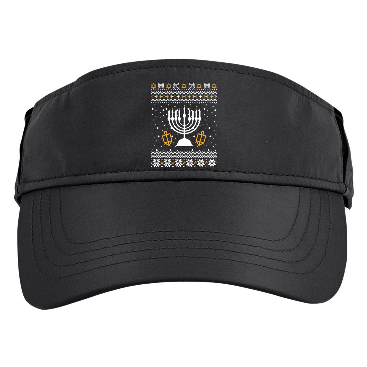 Hanukkah Ugly Adult Drive Performance Visor
