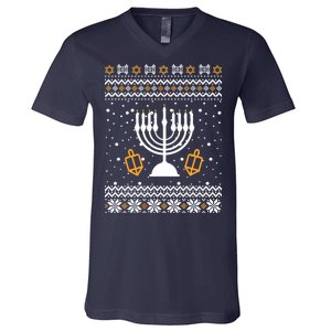 Hanukkah Ugly V-Neck T-Shirt