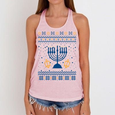 Hanukkah Ugly Women's Knotted Racerback Tank