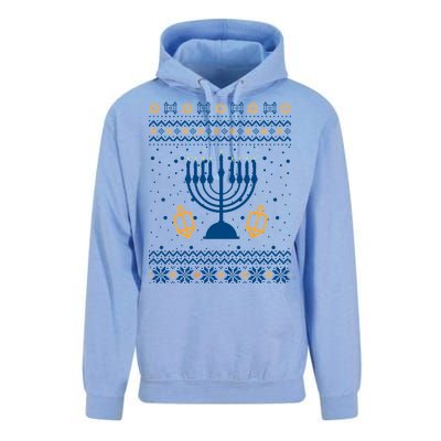 Hanukkah Ugly Unisex Surf Hoodie