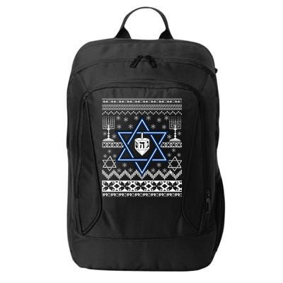 Hanukkah Ugly Christmas Sweater City Backpack