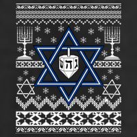 Hanukkah Ugly Christmas Sweater Adult Drive Performance Visor