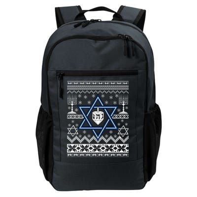 Hanukkah Ugly Christmas Sweater Daily Commute Backpack