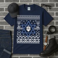 Hanukkah Ugly Christmas Sweater Tall T-Shirt