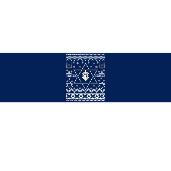 Hanukkah Ugly Christmas Sweater Bumper Sticker