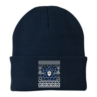 Hanukkah Ugly Christmas Sweater Knit Cap Winter Beanie