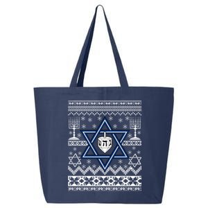 Hanukkah Ugly Christmas Sweater 25L Jumbo Tote