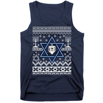Hanukkah Ugly Christmas Sweater Tank Top