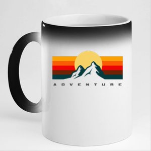 Hiking Apparel Outdoor Camping Backpacking 11oz Black Color Changing Mug