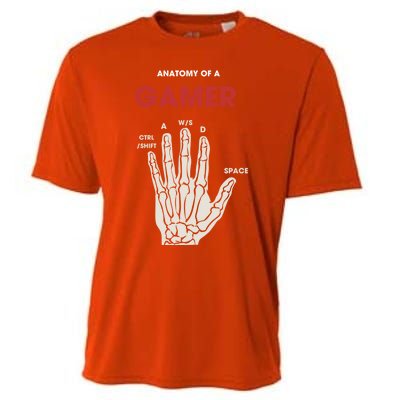 Hand Anatomy Of Gamer Gift Cooling Performance Crew T-Shirt